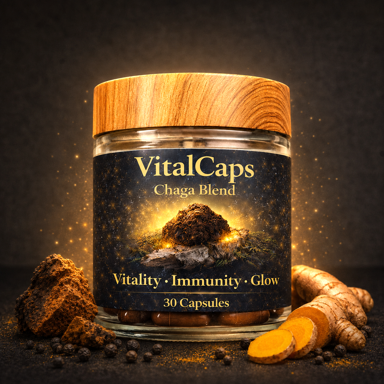 Chaga Caps
